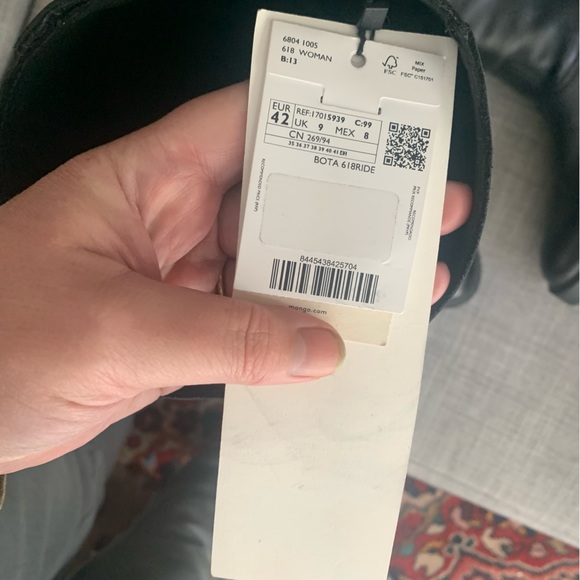 Mango Leather tall boots 10 riding 42 Eur - Picture 12 of 16